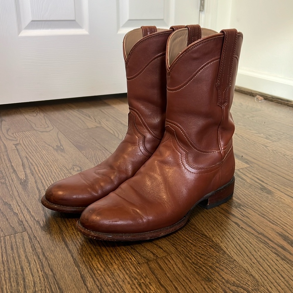 Tecovas Earl Roper Boots - Bourbon Calfskin, 9.5D